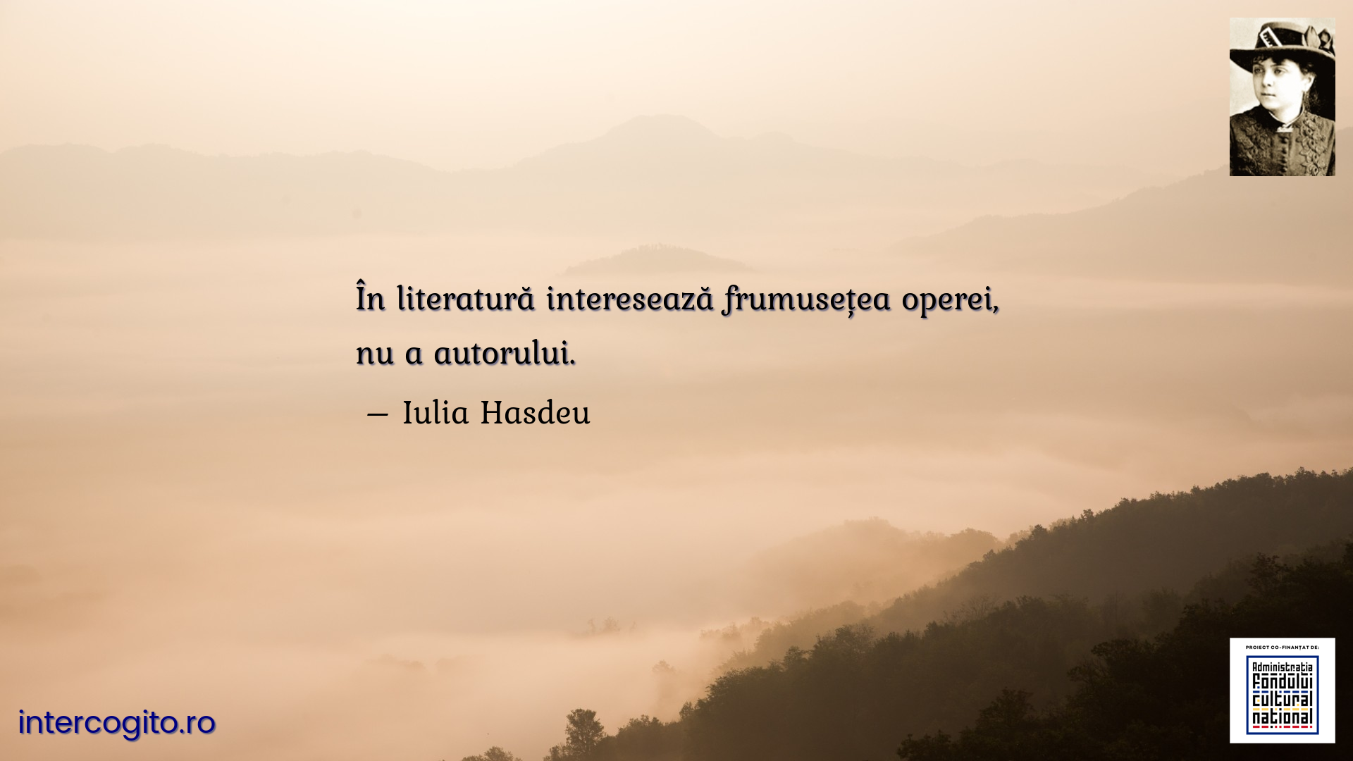 În literatură interesează frumusețea operei, nu a autorului.