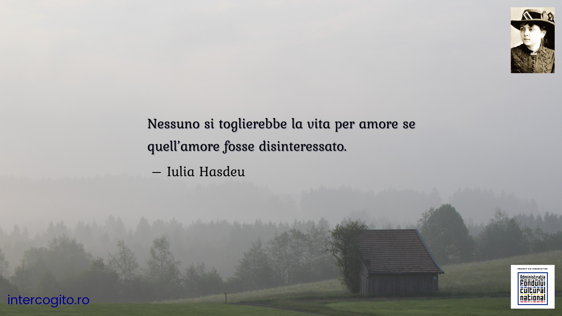 Nessuno si toglierebbe la vita per amore se quell’amore fosse disinteressato.