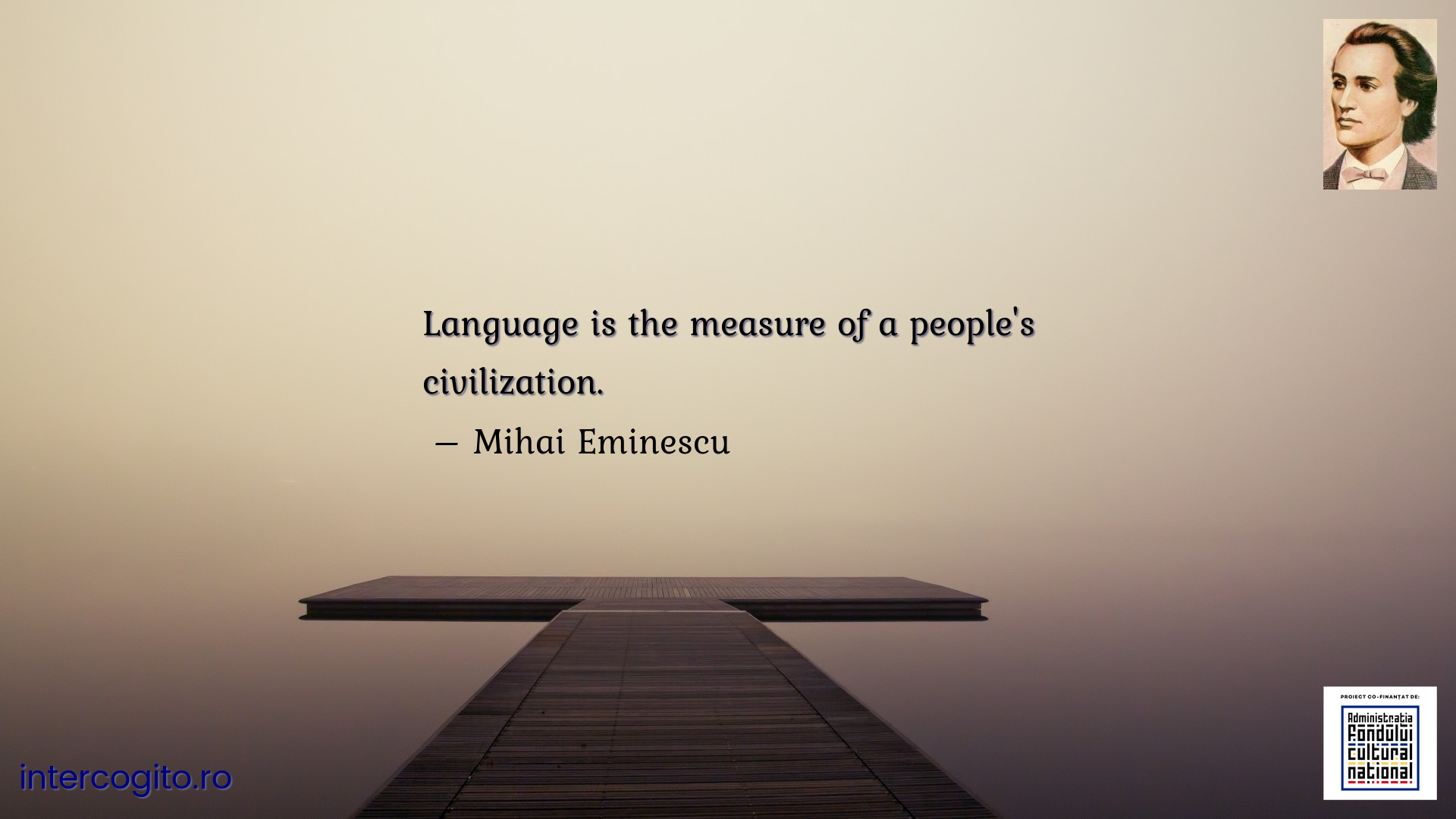 Language is the measure of a people's civilization.