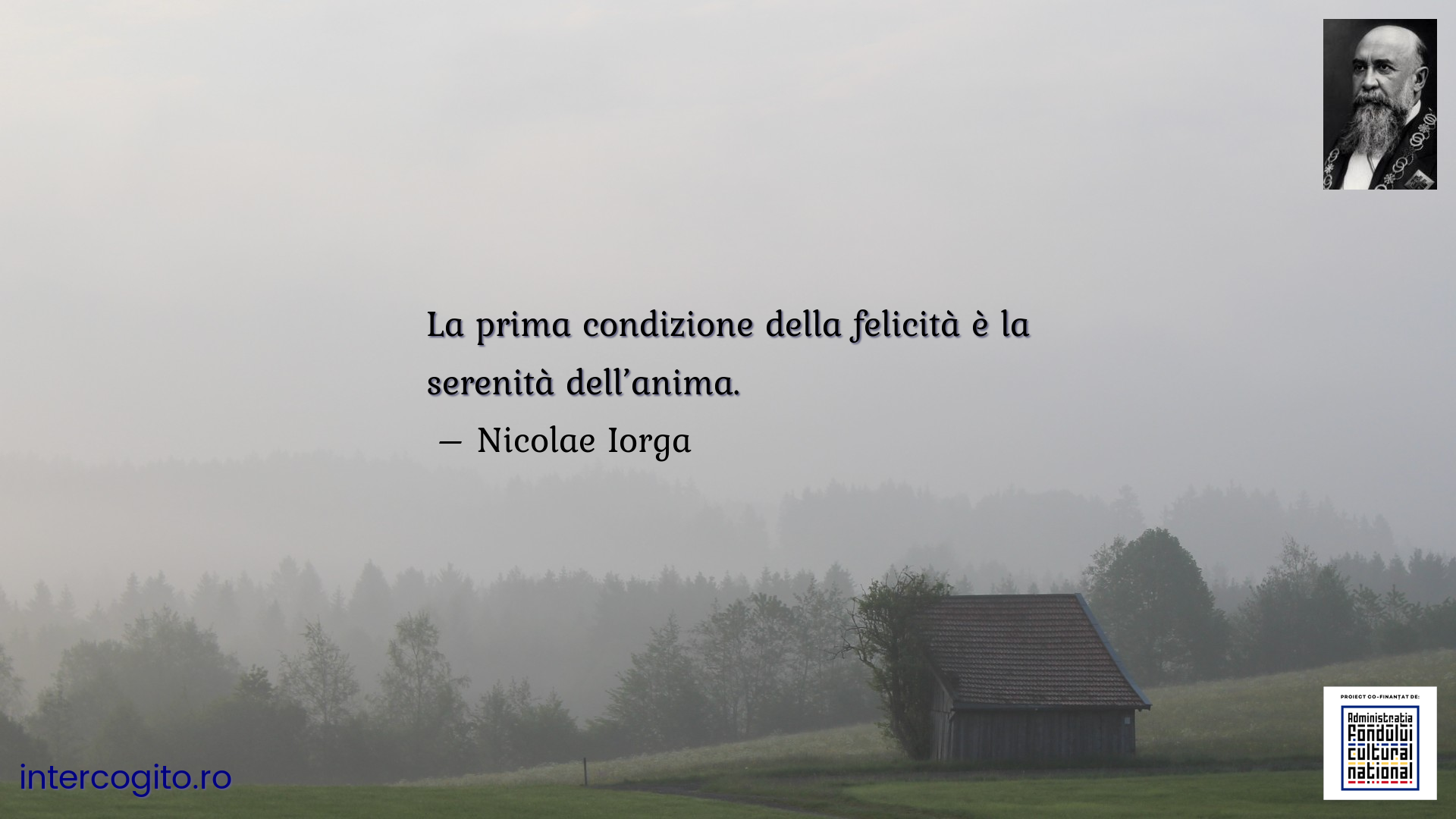 La prima condizione della felicità è la serenità dell’anima.