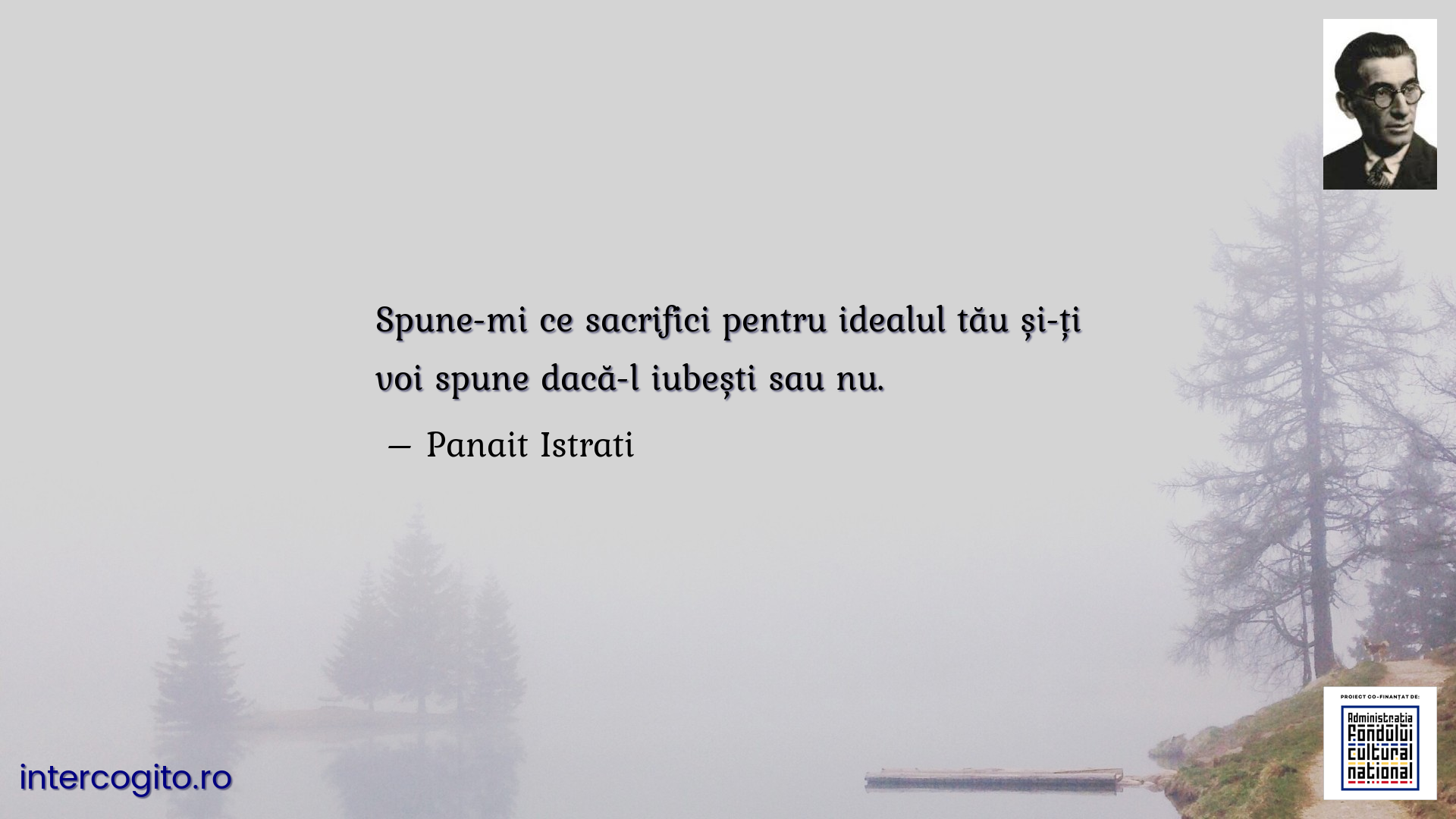 Spune-mi ce sacrifici pentru idealul tău și-ți voi spune dacă-l iubești sau nu.