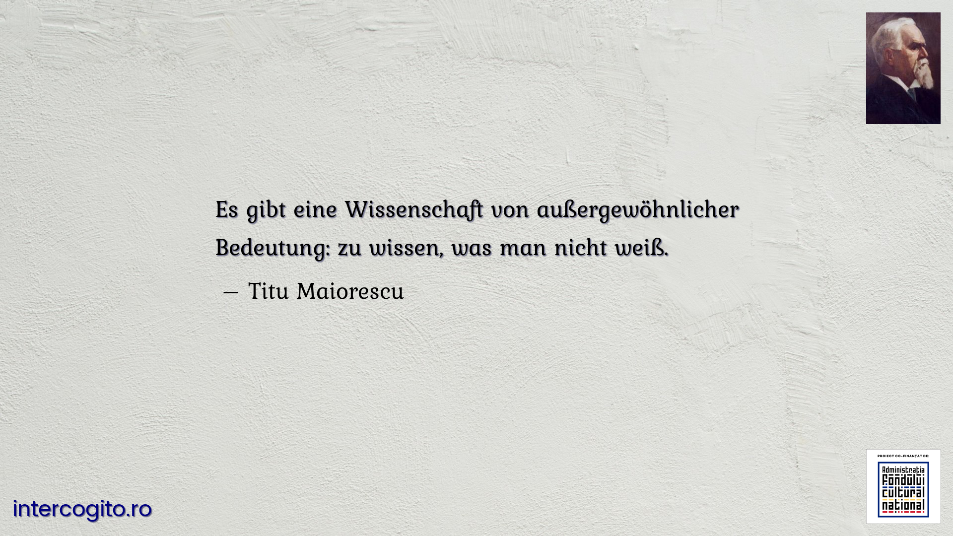 Es gibt eine Wissenschaft von außergewöhnlicher Bedeutung: zu wissen, was man nicht weiß.