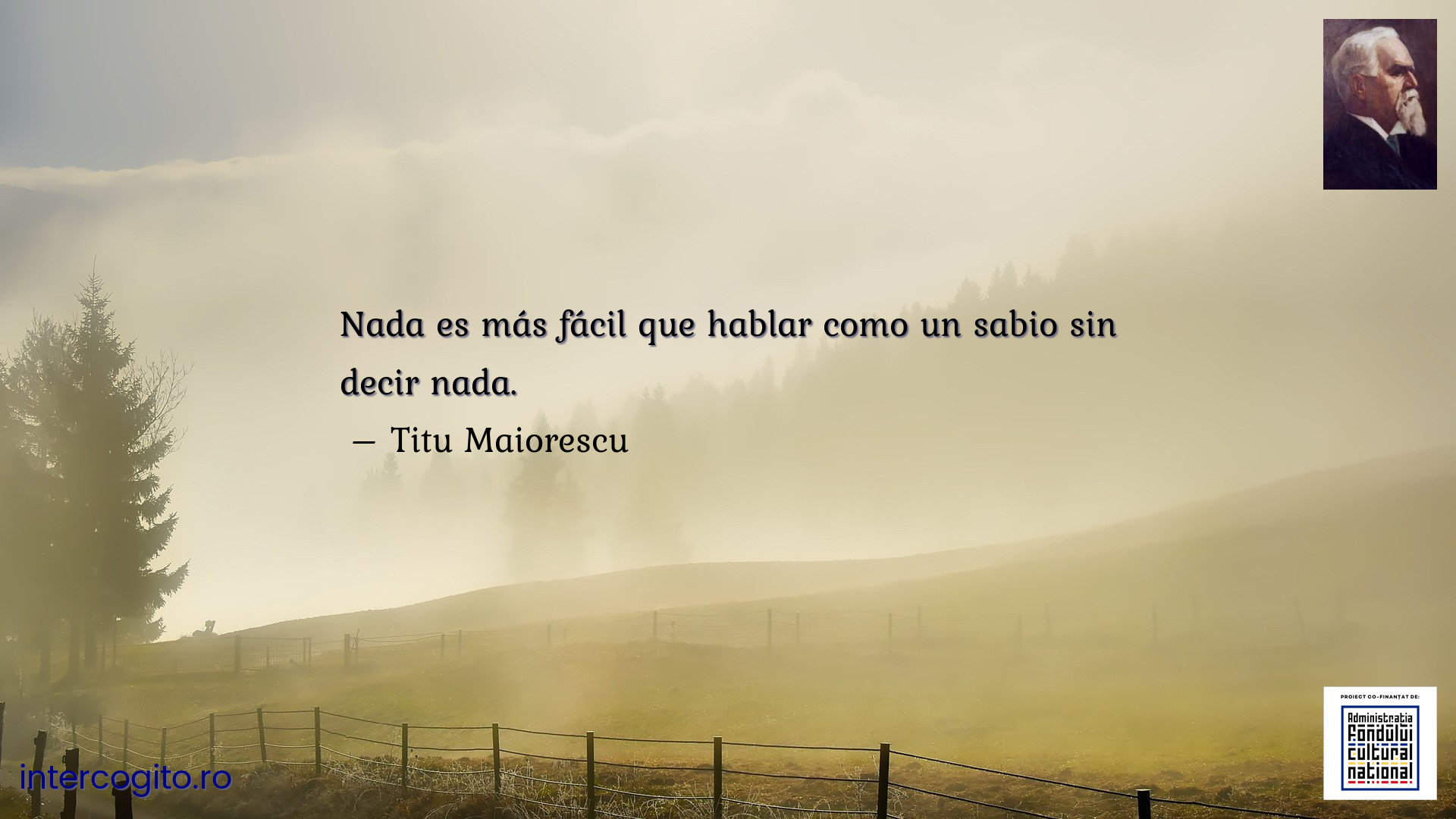 Nada es más fácil que hablar como un sabio sin decir nada.