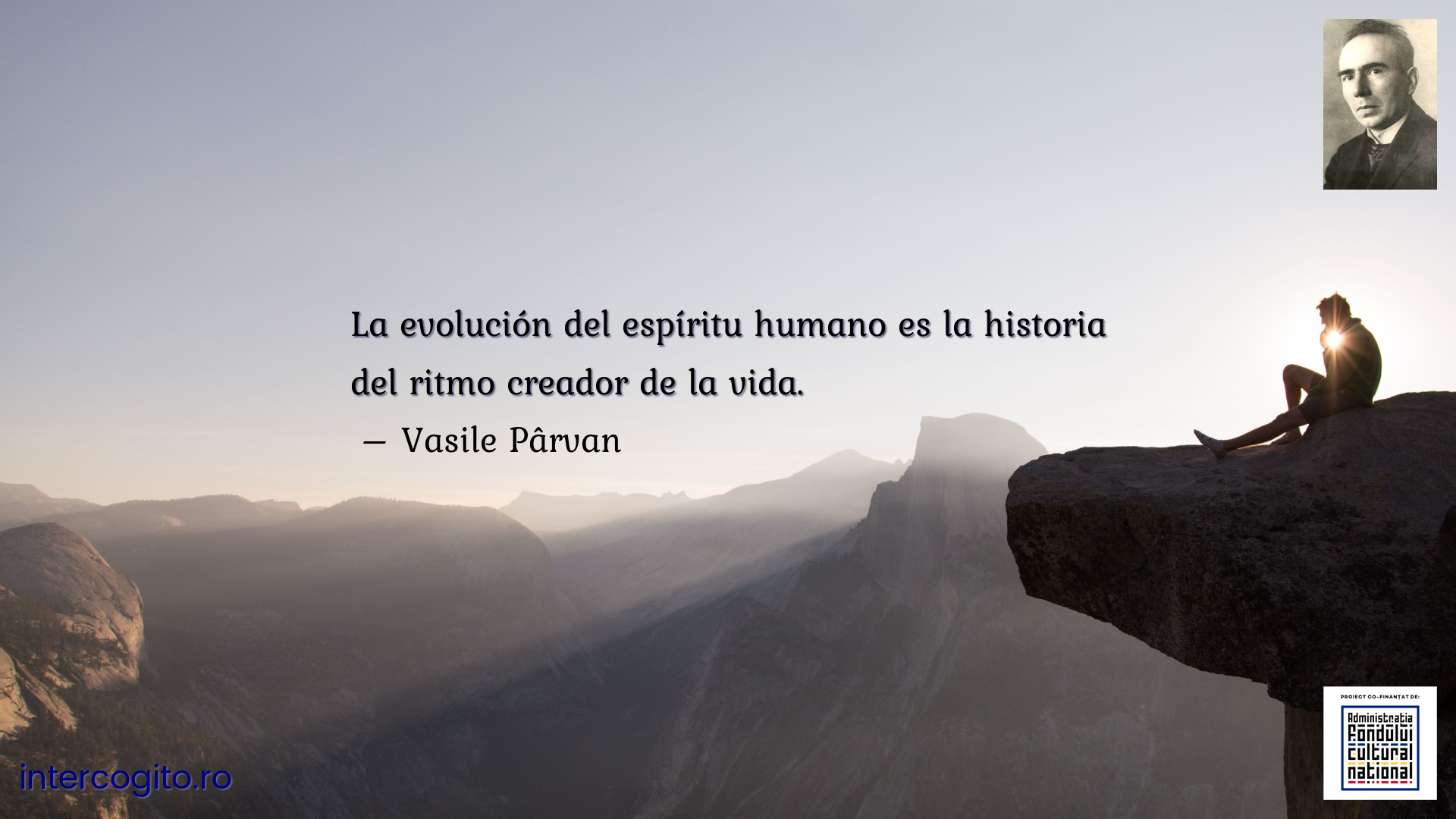 La evolución del espíritu humano es la historia del ritmo creador de la vida.