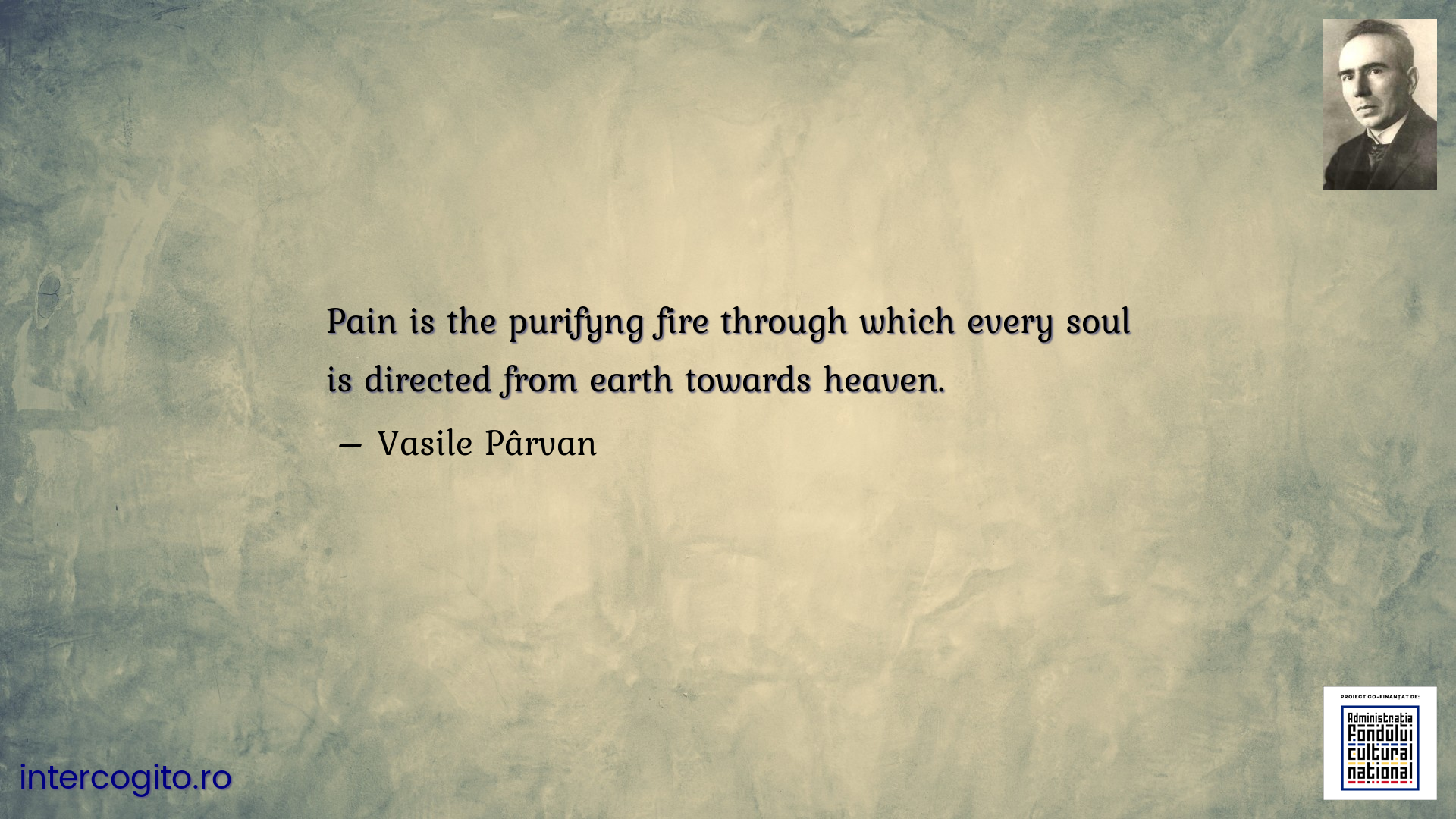 Pain is the purifyng fire through which every soul is directed from earth towards heaven.